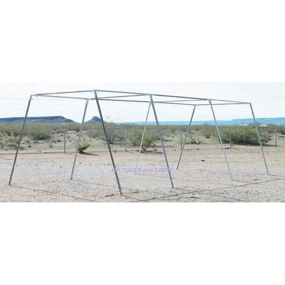 30' Slant Leg Trapezoid Batting Cage Frame Kit for Baseball Softball Pitching, 3/4" Fittings Only, Pipe NOT Included