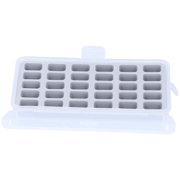 30-Slot Transparent Plastic Bobbin Box for Sewing and Craft Spool Storage