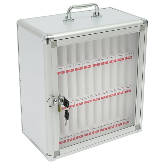 30 Slots Classroom Storage Cabinet for Cell Phones, Cell Phones Storage Cabinet, School Lockable Cell Phone Storage Cabinet