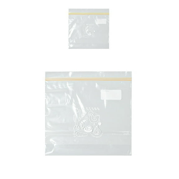 30 Small & 45 Large Food Storage Bags - Freezer Safe Self-Sealing Preservation