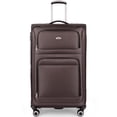 thumbnail image 1 of 30" Softside Large Checked Luggage Lightweight Expandable Suitcase with Spinner Wheels & TSA Lock,Coffee - WD1622, 1 of 12