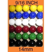 30 اللون الصلب استبدال الرخام الزجاجي التكبير، لعبة مجلس الرخام القذرة 14 mm 9/16