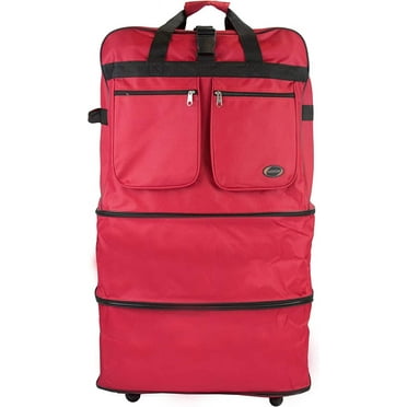 30" Spinner Rolling Expandable Luggage, Red