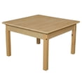 thumbnail image 1 of Wood Designs 83318 30" Square Hardwood Table with 18" Legs, 19" Height, 30" Width, 30" Length, 1 of 1
