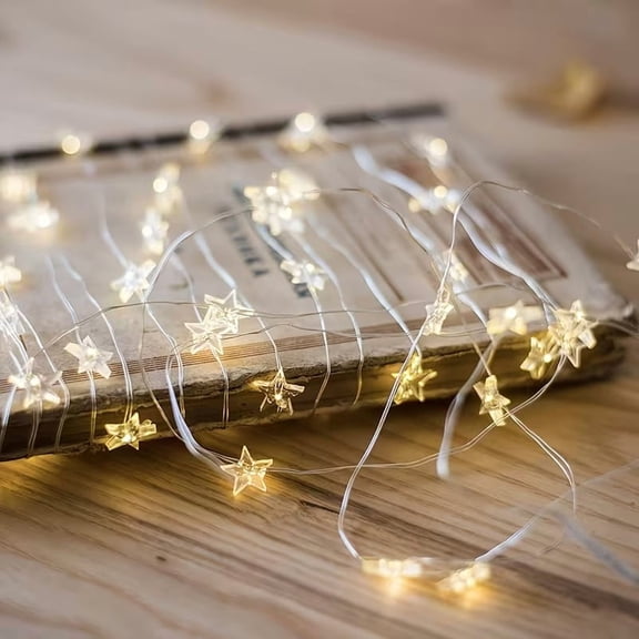 30 Star Fairy String Lights Battery Powered for Bedroom Party Wedding Decor