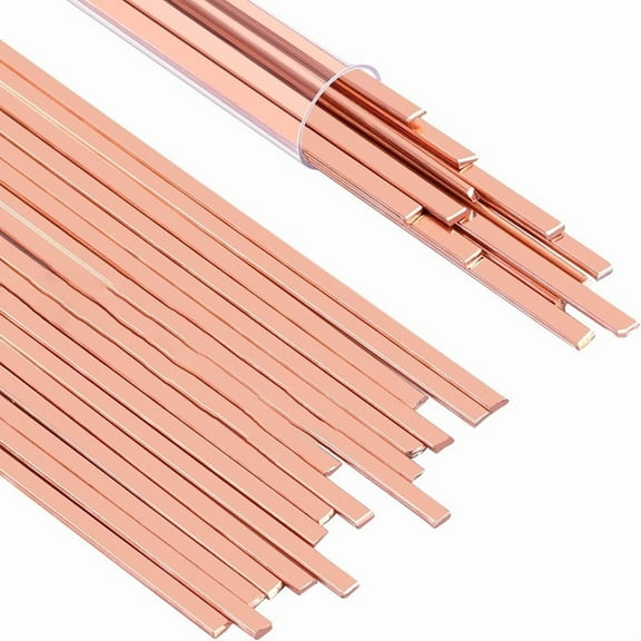 30 Sticks Brazing Rods,Solder Copper Phosphor Welding Rods Industry Grade for Air Conditioning,Refrigerator,Cold Storage