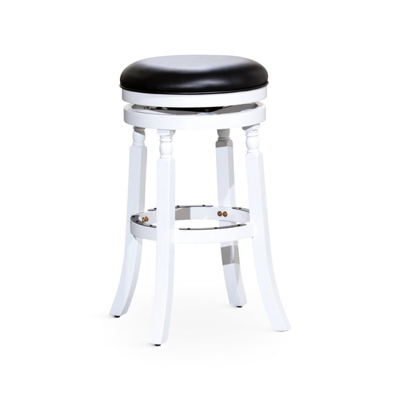 30" Stool with Metal Foot Plates / For Eating Spaces / Comfort and Stability