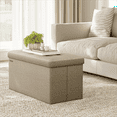 thumbnail image 1 of SONGMICS 30" Storage Ottoman Bench Ottoman with Storage Footstool Hold up to 660 lb for Bedroom Living Room Light Taupe, 1 of 8