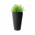 thumbnail image 1 of Algreen Crete 30" Self-Watering Planter, Tall, Black Resin, 1 of 7