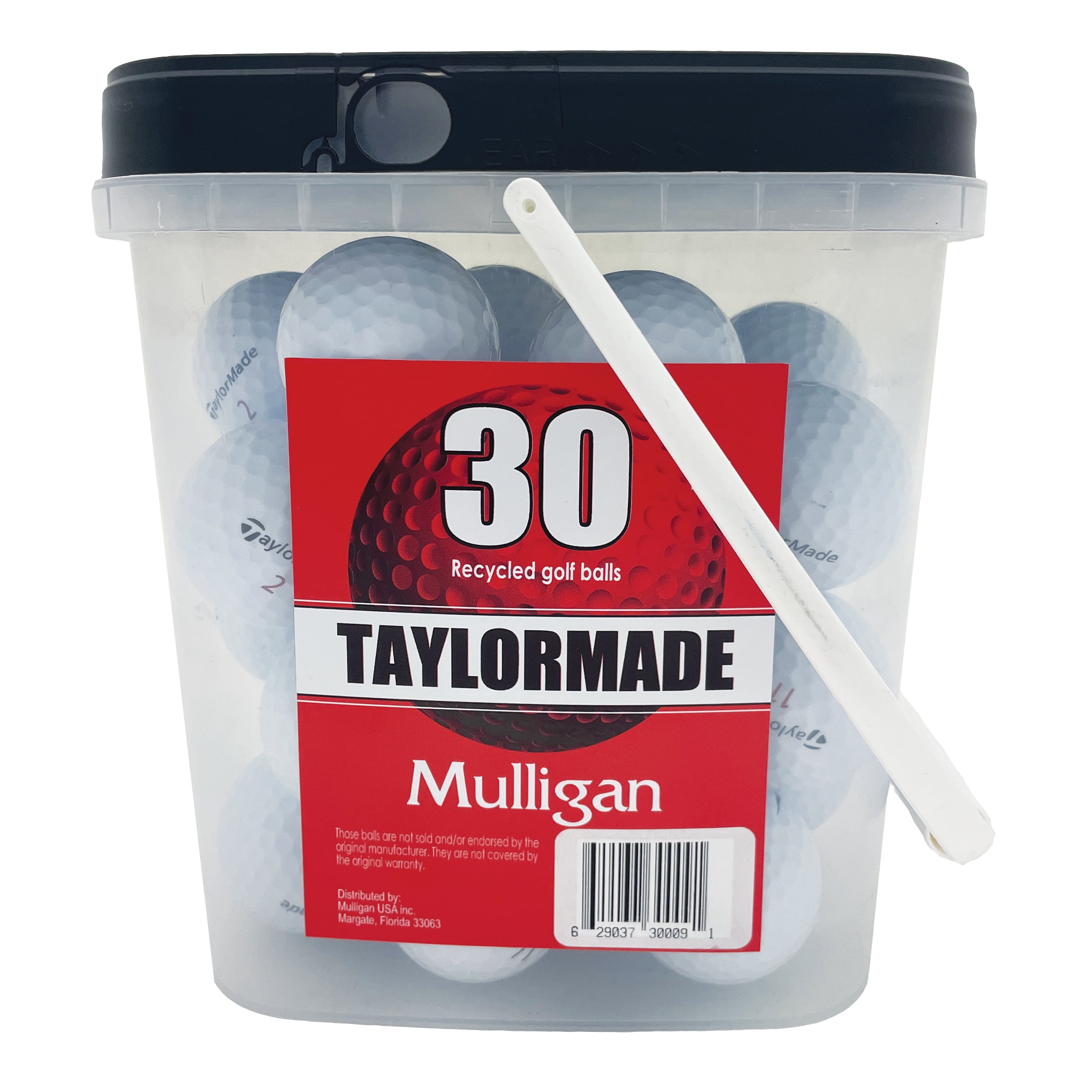 30 Taylormade Used Recycled White Golf Balls, by Mulligan