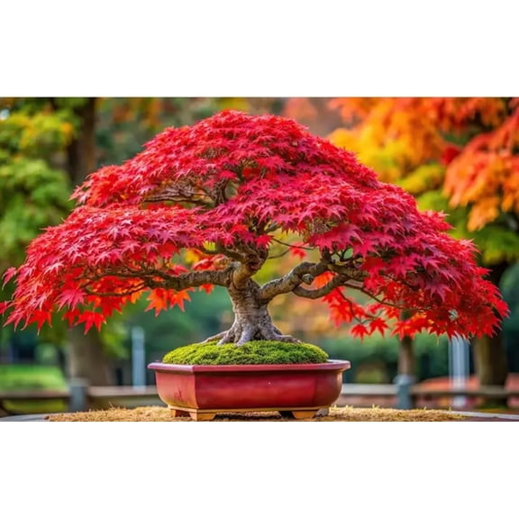 30 Teddy Bear Maple Bonsai Tree Seeds for Planting (30 Red Maple Seeds)
