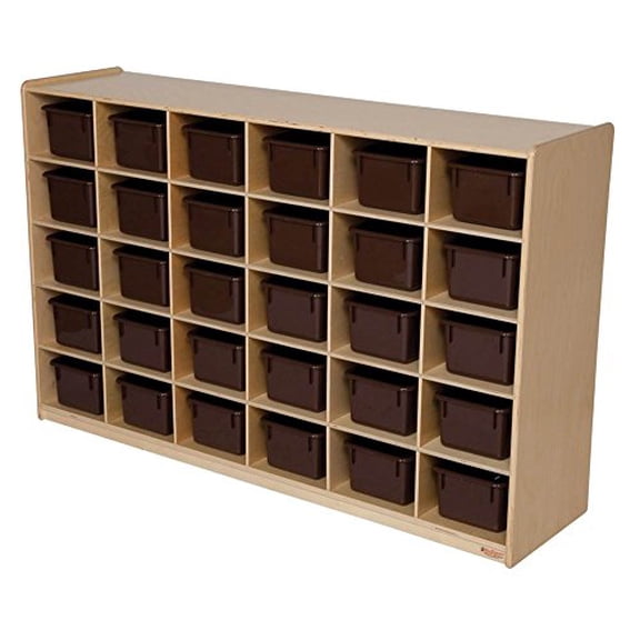 30-Tray Storage with Brown Trays