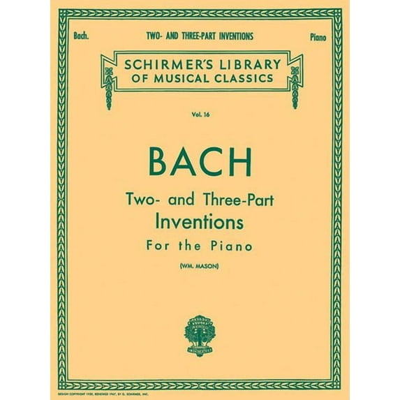 30 Two- And Three-Part Inventions: Schirmer Library of Classics Volume 16 Piano Solo, (Paperback)