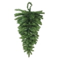 thumbnail image 1 of 30" Two-Tone Canadian Pine Artificial Christmas Teardrop Door Swag - Unlit, 1 of 4