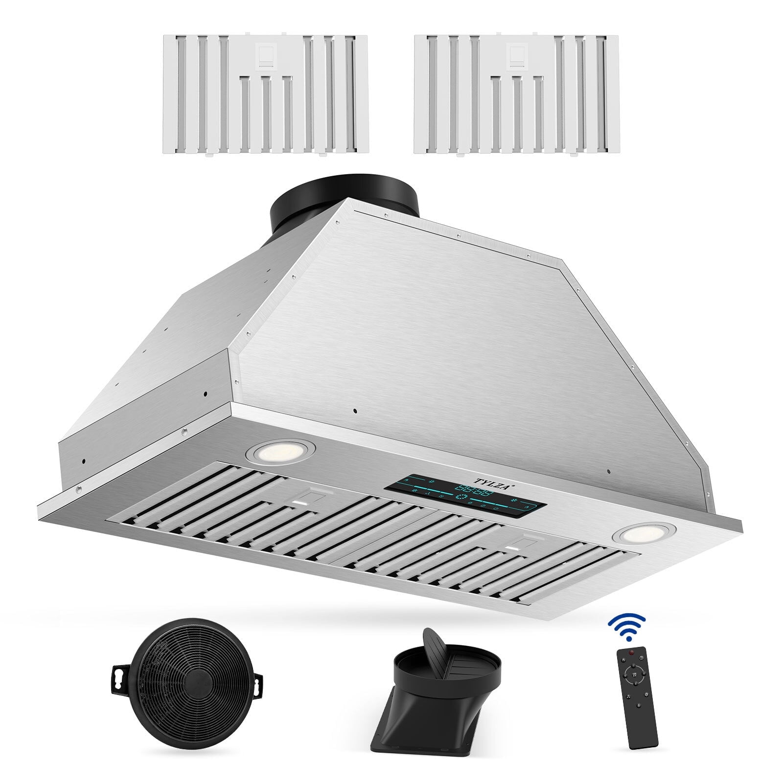 TITTLA 30"  900 CFM Under Cabinet Range Hood Kitchen Stove Vent Hood, 4 Speed Gesture Sensing&Touch Control Panel