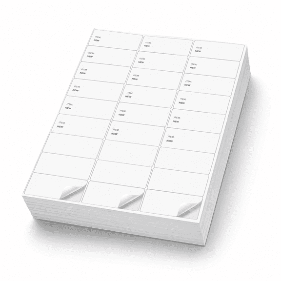 30 Up - 15000 Labels 1" x 2-5/8" Mailing Shipping Stickers for Inkjet Printers