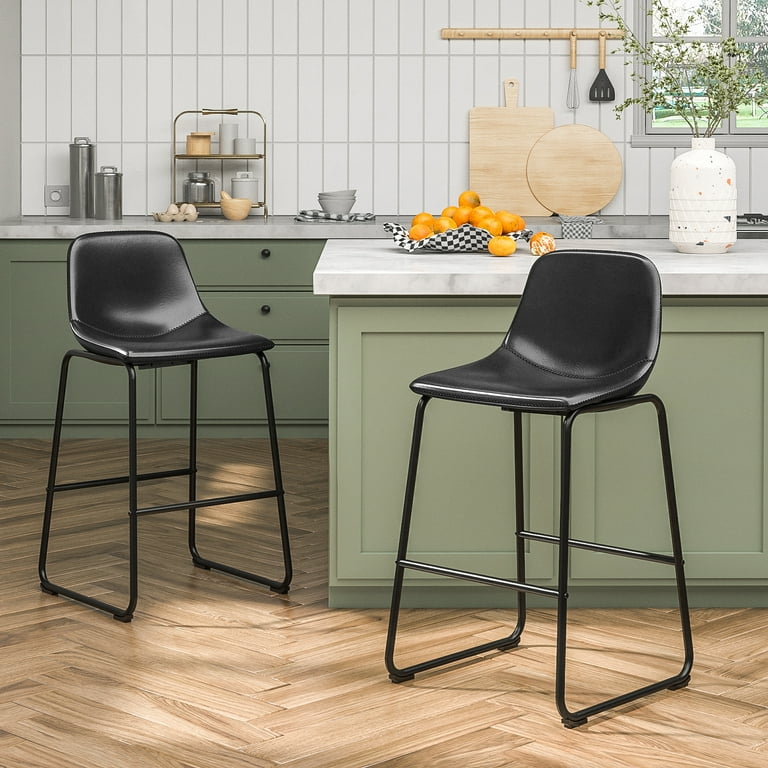 Upholstered bar 2024 stool with back