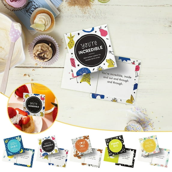 30 Uplifting Motivational Cards for Boys/Girls with Inspirational Messages, Positive Affirmations to Build Confidence and Encourage Creativity, Perfect for Lunchbox Notes(Multicolor),Ccwuwei