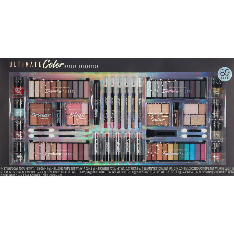 ($30 Value) The Color Workshop Ultimate Color Makeup Collection Gift Set,  89 Pieces 