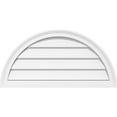 thumbnail image 1 of 30"W  x 15"H Half Round Surface Mount PVC Gable Vent: Non-Functional, w/ 2"W x 1-1/2"P Brickmould Frame, 1 of 13