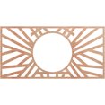 thumbnail image 1 of 30"W x 15"H x 11 1/8"ID x 1/4"T Hoover Wood Fretwork Pierced Ceiling Medallion, Cherry, 1 of 3