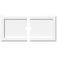thumbnail image 1 of 30"W x 15"H x 2"ID x 10 1/2"C x 1"P Rectangle Architectural Grade PVC Contemporary Ceiling Medallion, Two Piece, 1 of 11
