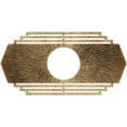 thumbnail image 1 of 30"W x 15"H x 7 7/8"ID x 1"P Chrysler Architectural Grade PVC Pierced Ceiling Medallion, Antiqued Brass, 1 of 10