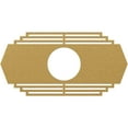 thumbnail image 1 of 30"W x 15"H x 7 7/8"ID x 1"P Chrysler Architectural Grade PVC Pierced Ceiling Medallion, Gold, 1 of 10