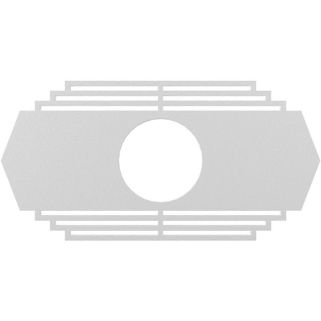 30"W x 15"H x 7 7/8"ID x 1"P Chrysler Architectural Grade PVC Pierced Ceiling Medallion