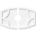 thumbnail image 1 of 30"W x 20"H x 5"ID x 16 1/4"C x 1"P Kailey Architectural Grade PVC Contemporary Ceiling Medallion, Two Piece, 1 of 11