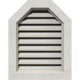 thumbnail image 1 of 30"W x 22"H Octagonal Top Gable Vent (35"W x 27"H Frame Size): Primed, Functional, Rough Sawn Western Red Cedar Gable Vent w/ Brick Mould Face Frame, 1 of 12