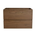 thumbnail image 1 of 30" Wall-Mounted Bathroom Vanity (Only the Cabinet Body), Brown Oak, 1 of 11