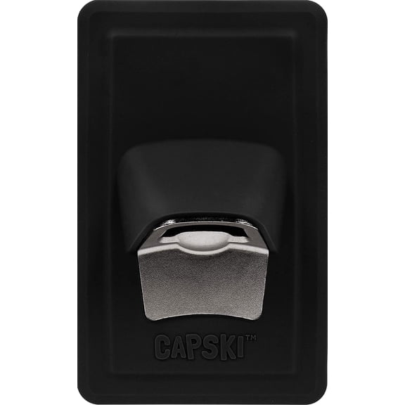 30 Watt CAPSKI - Silicone Portable Movable Man Cave Bottle Opener - No Screws or Glues - Grips Shiny Surface - Man Cave Gift