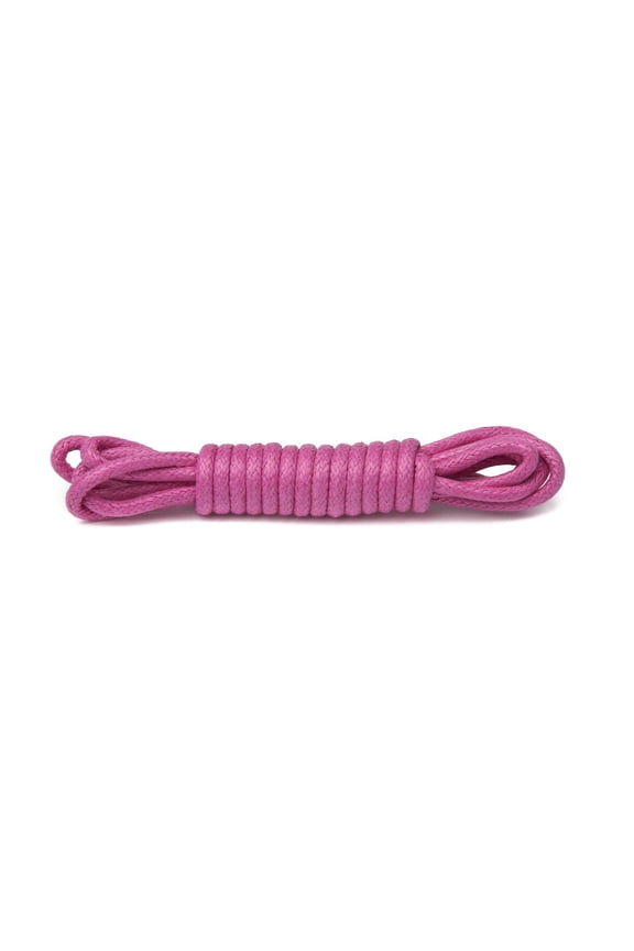 30" Waxed Cotton Dress Shoelaces - Fuchsia