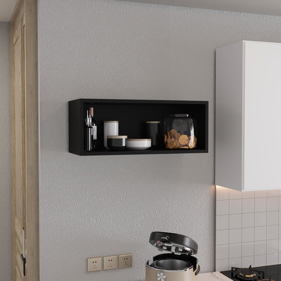 30" Wide, 12" High - Simple Setup - Multi - Room Use - Space - Efficient Wall Shelf