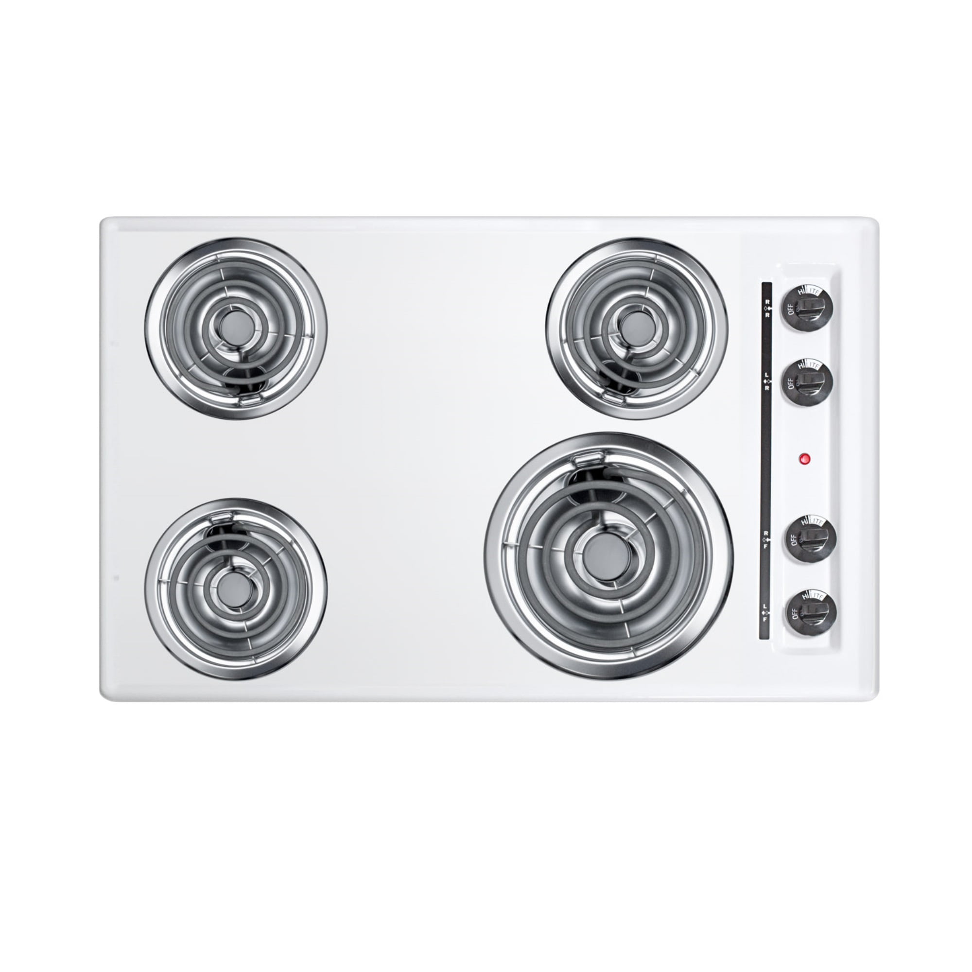 30" Wide 4Burner Coil Cooktop