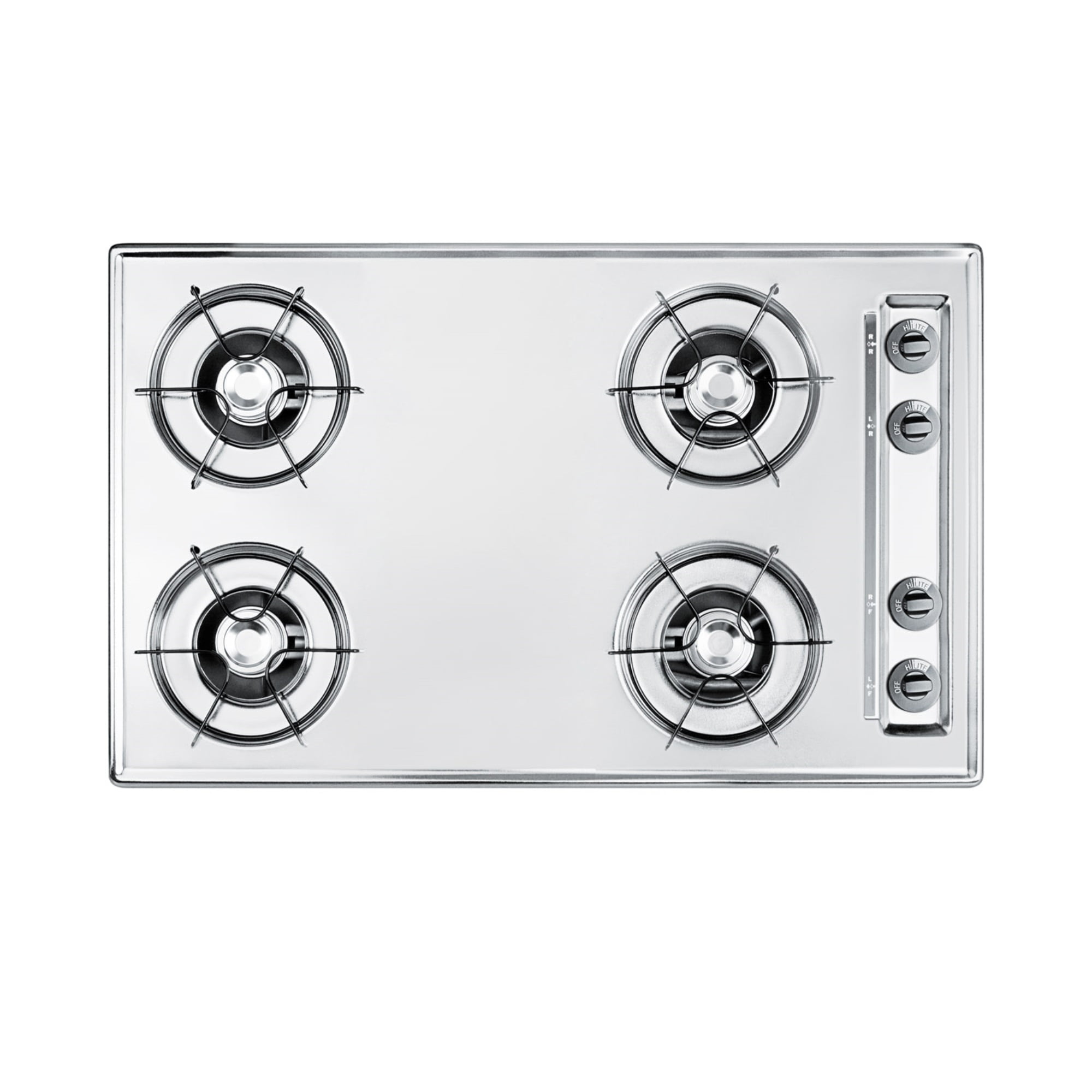 30" Wide 4-Burner Gas Cooktop