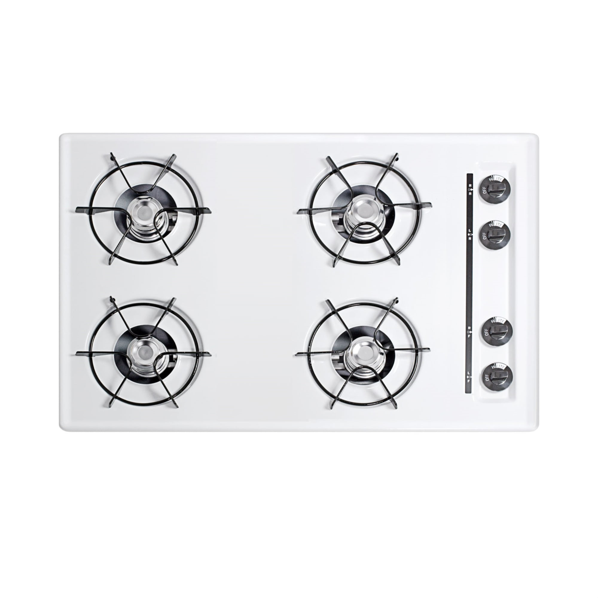 30" Wide 4-Burner Gas Cooktop
