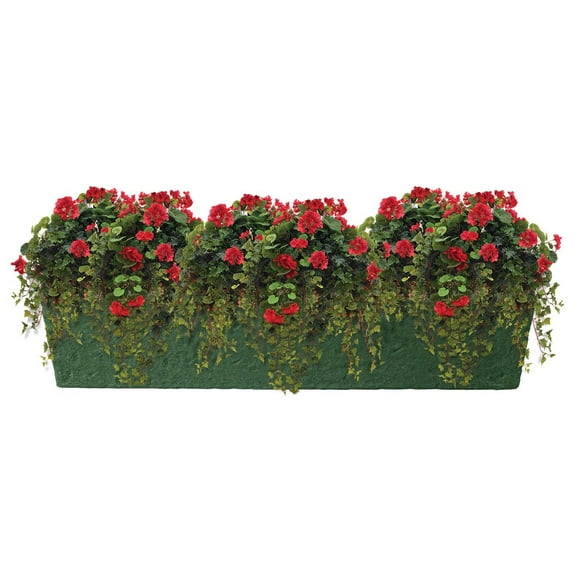 30" Window Planter - Jade Green Granite