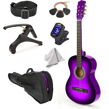 30" Wood Classical Guitar with Case and Accessories for Kids/Girls/Boys/Beginners (Blue Gradient)