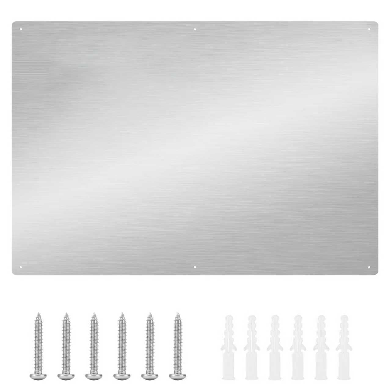 30" X 16" Thicken Heavy Range Hoods Stainless Steel Backsplash Panel Splatter Guard For Stovetop 6 Pre Drilled Holes Easy Installation Keep The Walls Clean  Bright And Beautiful (30" 16")