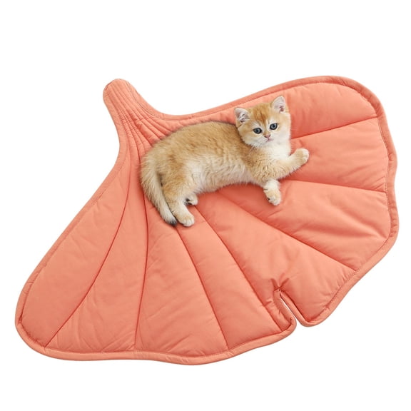 30 X 20 Inch Leaf Shaped Cotton Cat Bed Pad, Warming Cat Mat, Pet Warming Pad for Cats, Warmer Mat for Feral and Indoor Cats, 2025 Enlarged and Thickened Leaf Beds