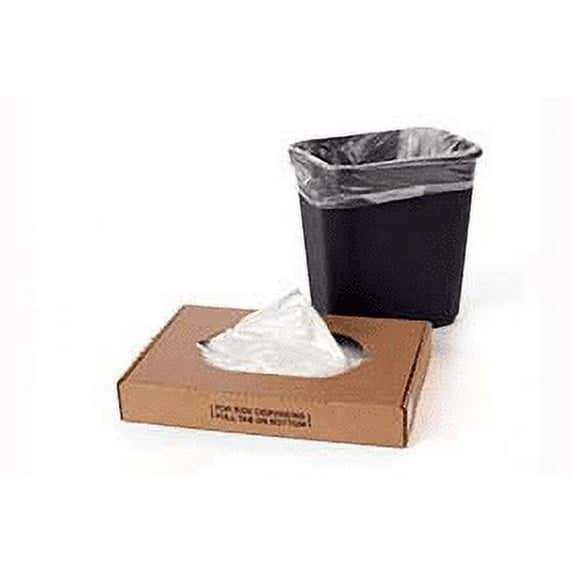 30 X 37" 10 Mic Hi-Density Clear Trash Bags (500 Bags) - Laddawn 5810