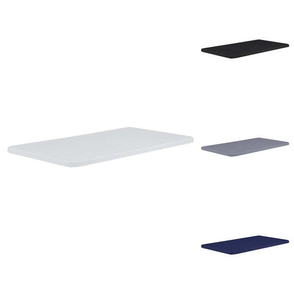30 X 48 Inch Navy Rectangular Tablecloth for Dining Table, Elastic Fitted Table Cover for Rectangular Tables, Smooth Navy Top for Kitchen Countertop Office Desk, 1 Pack