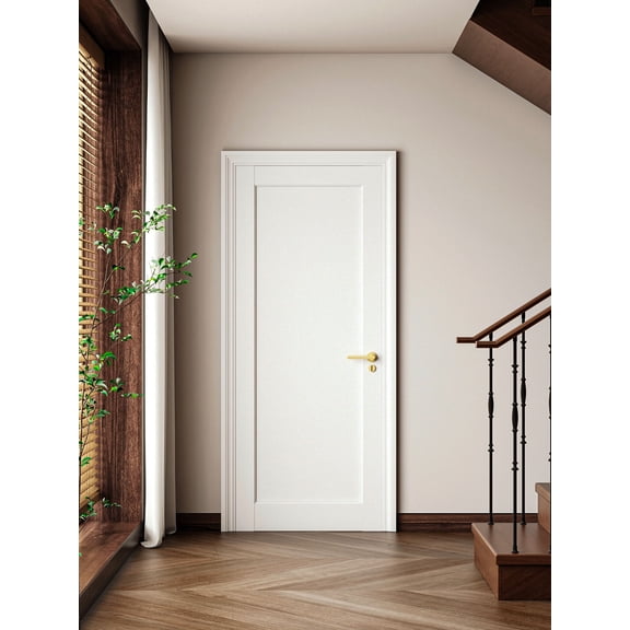 30" X 80" Pantry Door Slab Prefinished solid Paneled wood For French Doors / Barn Doors Without Hardware