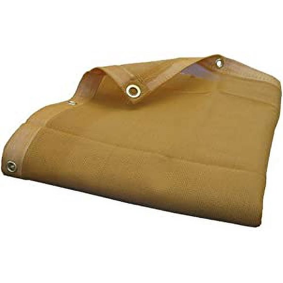 30'X30' (Tan) Heavy Duty Mesh Tarp Net Sail Sun Shade Awning and Fence ...