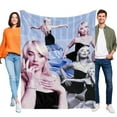 thumbnail image 1 of 30"X40" Sabrina Carpenter&nbsp;Blanket Soft Throw Blanket Micro Fleece Fuzzy Blankets Thin Bed Couch Decor Adult Nap Bedroom Car All Season Birthday Gifts, 1 of 7