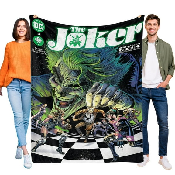30"X40" The Joker Movie Blanket Soft Throw Blanket Micro Fleece Fuzzy Blankets All Season Birthday Gifts Thin Bed Couch Decor Adult Nap Bedroom Car