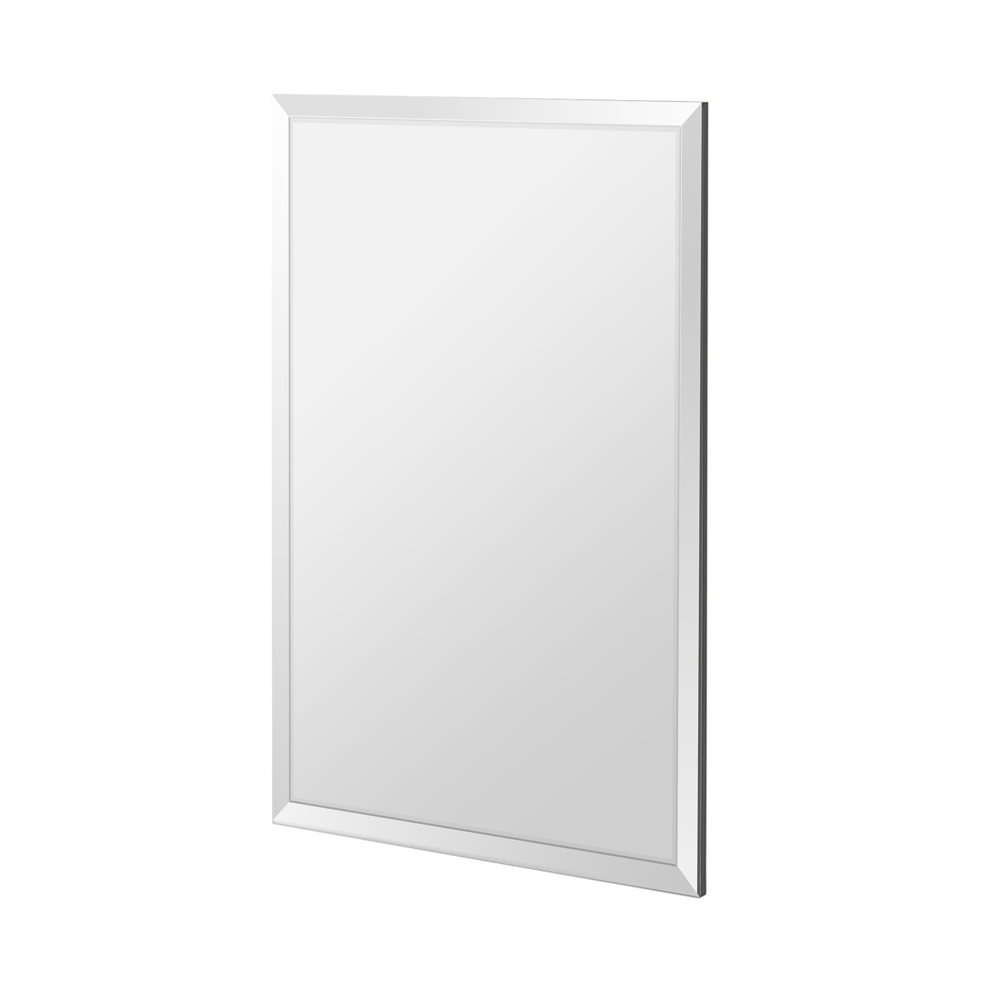 Elegant 30" x 40" Beveled Edge Frameless Rectangular Wall Mirror