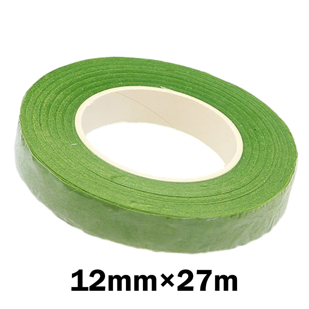 30 Yard 12Mm Floral Stem Tape Flower Wraping Green Tapes Nylon Flower Supplies (D)